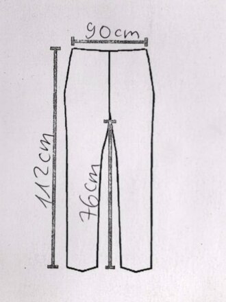 Luftwaffe, gefütterte Winterhose für fliegendes Personal. Alle Reissverschlüsse gängig, leider die aufgesetzten Taschen entfernt