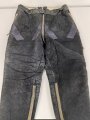 Luftwaffe, gefütterte Winterhose für fliegendes Personal. Alle Reissverschlüsse gängig, leider die aufgesetzten Taschen entfernt