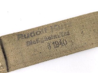 Heer, Trageriemen für einen Brotbeutel datiert 1940
