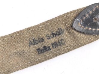 Heer, Trageriemen für einen Brotbeutel datiert 1940