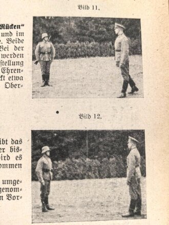 "Der Dienstunterricht im Heere, Ausgabe für den Gewehr und M.G.- Schützen" datiert 1937, 288 Seiten, stark gebraucht, Einband verstärkt und neue Rückseite