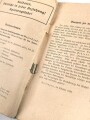 "Der Dienstunterricht im Heere, Ausgabe für den Gewehr und M.G.- Schützen" datiert 1937, 288 Seiten, stark gebraucht, Einband verstärkt und neue Rückseite