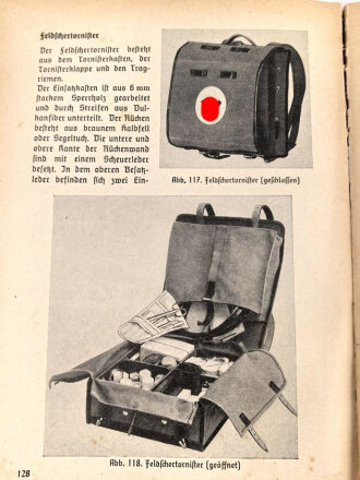 Ausbildungsvorschrift der Hitler-Jugend - Der Gesundheitsdienst der Hitler-Jugend" , datiert 1939, 182 Seiten, DIN A5, stark gebraucht