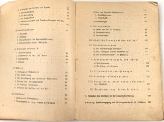 Ausbildungsvorschrift der Hitler-Jugend - Der Gesundheitsdienst der Hitler-Jugend" , datiert 1939, 182 Seiten, DIN A5, stark gebraucht