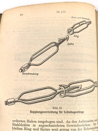 "Telegraphenbauordnung der Deutschen Reichspost" Teil 11: Kabel, datiert 1941 mit 118 Seiten, stark gebrauchtAdler samt HK geschwärzt