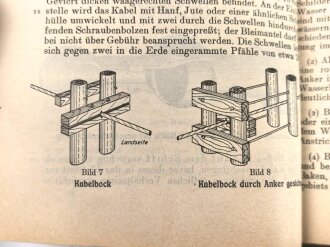 "Telegraphenbauordnung der Deutschen Reichspost" Teil 11: Kabel, datiert 1941 mit 118 Seiten, stark gebrauchtAdler samt HK geschwärzt