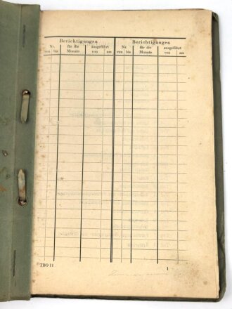 "Telegraphenbauordnung der Deutschen Reichspost" Teil 11: Kabel, datiert 1941 mit 118 Seiten, stark gebrauchtAdler samt HK geschwärzt