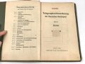 "Telegraphenbauordnung der Deutschen Reichspost" Teil 11: Kabel, datiert 1941 mit 118 Seiten, stark gebrauchtAdler samt HK geschwärzt