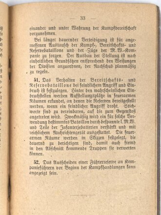 H.Dv. Nr. 130 "Ausbildungsvorschrift für die Infanterie - Heft V" datiert 1922 mit 63 Seiten von einem Pionier
