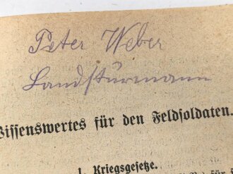 "Dienstunterricht des badischen Infanteristen - Ein...