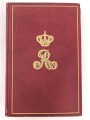 "König Albert - Fünfzig Jahre Soldat Gedenkbuch" datiert 1893, 531 Seiten, DIN A5