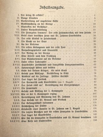 "Saarbrücker Kriegs-Chronik" datiert 1902, 277 Seiten, DIN A5