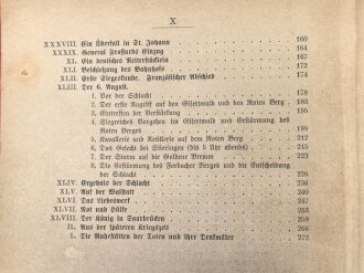 "Saarbrücker Kriegs-Chronik" datiert 1902, 277 Seiten, DIN A5