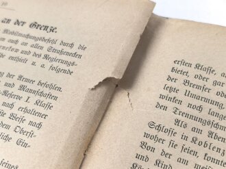 "Saarbrücker Kriegs-Chronik" datiert 1902, 277 Seiten, DIN A5