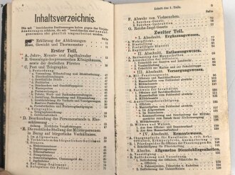 "Taschenkalender für das Heer" datiert 1905, 533 Seiten, DIN A6