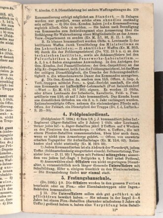 "Taschenkalender für das Heer" datiert 1905, 533 Seiten, DIN A6