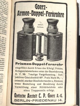 "Taschenkalender für das Heer" datiert 1905, 533 Seiten, DIN A6