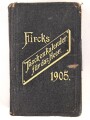 "Taschenkalender für das Heer" datiert 1905, 533 Seiten, DIN A6