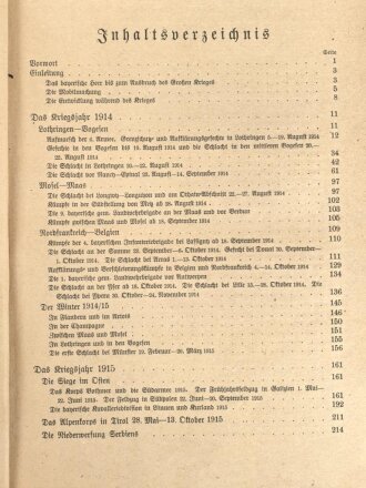 "Die Bayern im Großen Kriege 1914-1918" datiert 1923, 608 Seiten, DIN A5, stark gebraucht
