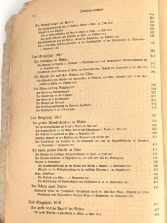 "Die Bayern im Großen Kriege 1914-1918" datiert 1923, 608 Seiten, DIN A5, stark gebraucht