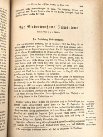 "Die Bayern im Großen Kriege 1914-1918" datiert 1923, 608 Seiten, DIN A5, stark gebraucht
