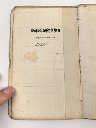Bayern, Soldbuch Diensteintritt am 7.11.1914  bei Landwehr Regiment 3