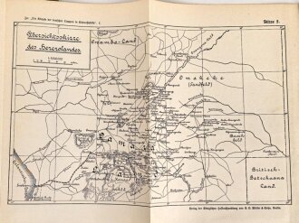 "Die Kämpfe der deutschen Truppen in Südwestafrika - Band 1+2 Der Feldzug gegen die Hereros und der Hottentottenkrieg" beide überreicht 1908, ca 500 Seiten plus Skizzen