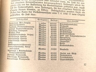 "Schlag nach über die Sowjetunion" Tornisterschrift des Oberkommandos der Wehrmacht Heft 53, datiert 1941, 32 Seiten, DIN A5