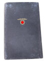 Adolf Hitler " Mein Kampf" blaue Ganzleinenausgabe von 1936 zum Dienstjubiläum eines Reichsbahnbetriebsassistenten, Einband leicht defekt 