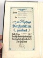 Adolf Hitler " Mein Kampf" blaue Ganzleinenausgabe von 1936 zum Dienstjubiläum eines Reichsbahnbetriebsassistenten, Einband leicht defekt 