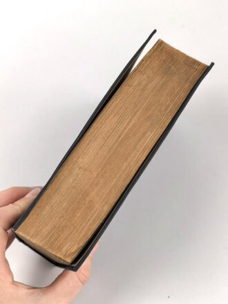 Adolf Hitler " Mein Kampf" blaue Ganzleinenausgabe von 1944, Einband leicht defekt, abgegriffen