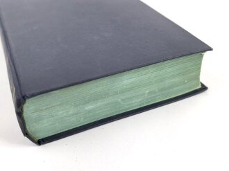 Adolf Hitler " Mein Kampf" blaue Ganzleinenausgabe von 1935, einige Textstellen rot makiert