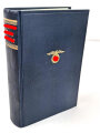 Adolf Hitler " Mein Kampf" blaue Ganzleinenausgabe von 1935, einige Textstellen rot makiert