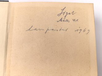 "Oertzenscher Taschenkalender für die Offiziere des Heeres" 1068 Seiten, datiert 1941, DIN A6