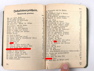 "SA Liederbuch" 349 Seiten, DIN A6, die ersten 43 Seiten fehlen