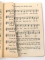 "Das neue Soldatenliederbuch" Textbuch mit Melodien, 80 Seiten, DIN A6, viele Seiten rausgerissen, die ersten Seiten fehlen
