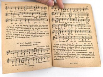 "Das neue Soldatenliederbuch" Heft 1 Textbuch mit Melodien, 80 Seiten, DIN A6, stark gebraucht
