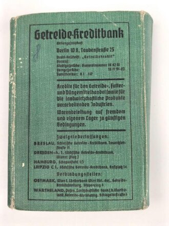 "1941 Reichsnährstand Taschenkalender", 368 Seiten, DIN A6, stark gebraucht, viele Eintragungen