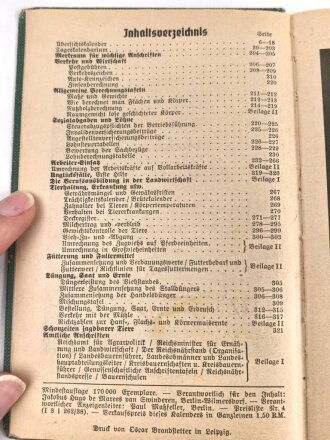 "1941 Reichsnährstand Taschenkalender", 368 Seiten, DIN A6, stark gebraucht, viele Eintragungen