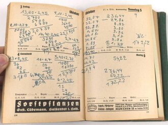 "1941 Reichsnährstand Taschenkalender", 368 Seiten, DIN A6, stark gebraucht, viele Eintragungen