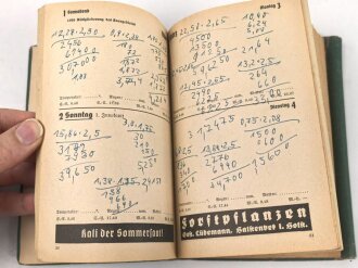"1941 Reichsnährstand Taschenkalender", 368 Seiten, DIN A6, stark gebraucht, viele Eintragungen