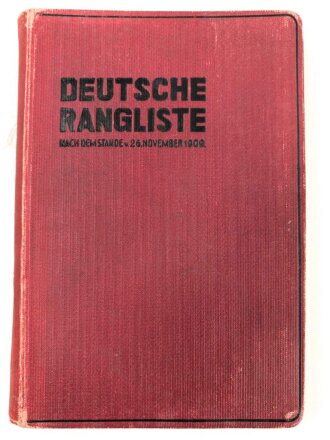 "Deutsche Rangliste umfassend das ganze aktive...