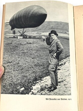 "Ernst Udet - Mein Fliegerleben" mit Widmung von 1943, 194 Seiten, DIN A5, gebraucht