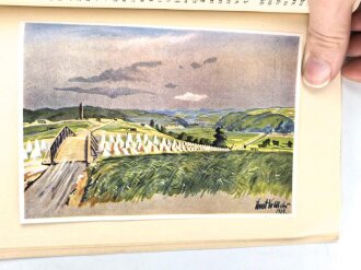 "18 Monate Westwall Erinnungsbuch der Reichsarbeitsdienst-Abteilung 7/76 (SXV) Sigtrygg" 97 Seiten, DIN A5, stark gebraucht