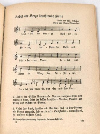 "Wir Mädel Singen" Liederbuch des Bunds Deutscher Mädel, datiert 1938, 190 Seiten, gebraucht, DIN A5 mit Nachtrag