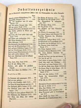 "Wir Mädel Singen" Liederbuch des Bunds Deutscher Mädel, datiert 1938, 190 Seiten, gebraucht, DIN A5 mit Nachtrag