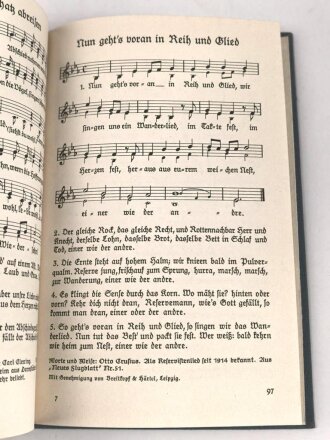 "Liederbuch der Luftwaffe" datiert 1939, 127 Seiten, gebraucht, DIN A5