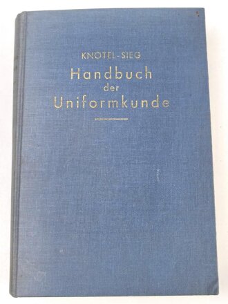 "Handbuch der Uniformkunde" Nachdruck von 1960, 440 Seiten, gebraucht, DIN A5