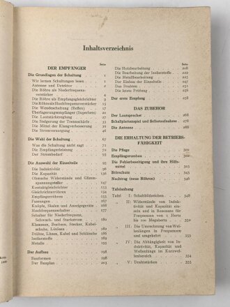 "Praktische Funk-Technik" datiert 1939 mit 368 Seiten, unter DIN A4, stark gebraucht