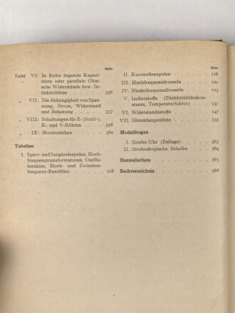 "Praktische Funk-Technik" datiert 1939 mit 368 Seiten, unter DIN A4, stark gebraucht